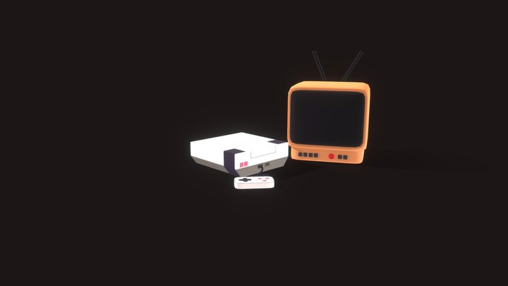 Old Console with Subdivide On 3D Model
