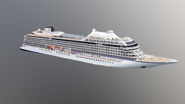 Viking Cruise Ship 3D Model