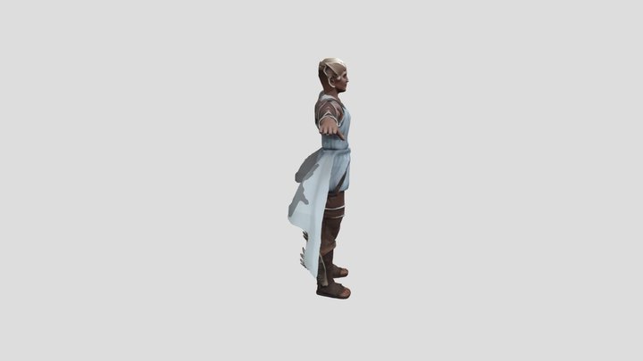 Hermes from God of  War 3 (3d model)