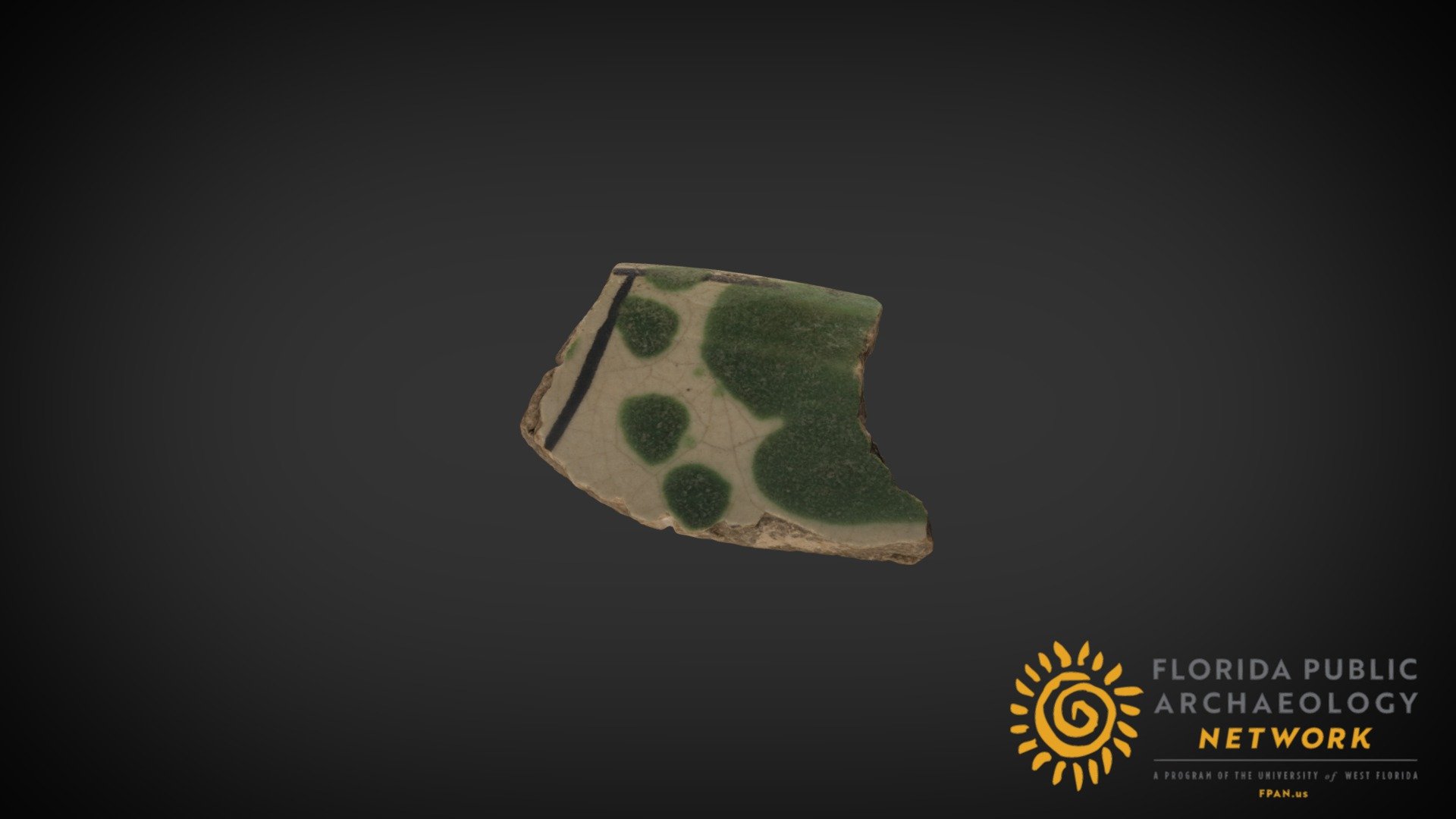 San Luis Polychrome Majolica Sherd