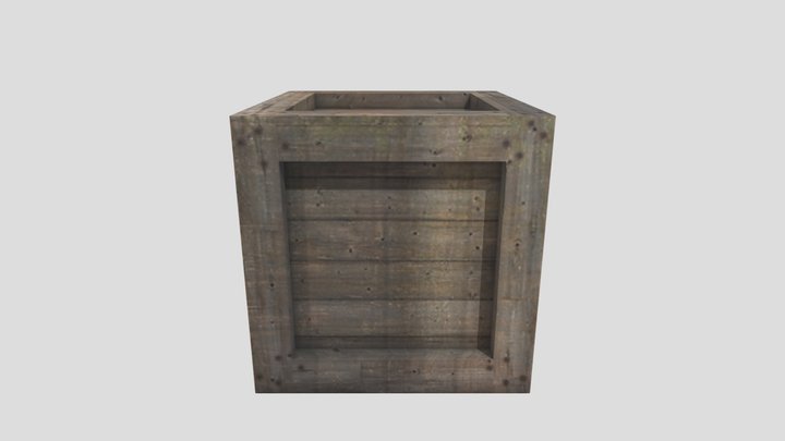 Fbx Crate 3D Model