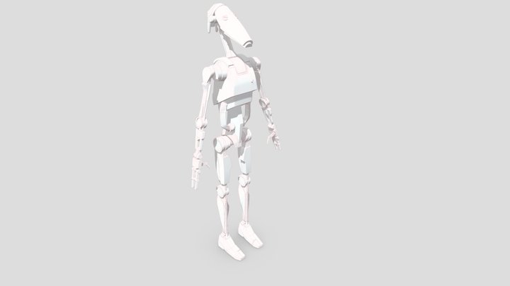 Droid B1. Star Wars_practika_no_texturs 3D Model