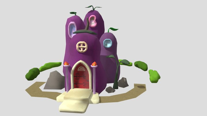 eggplant house 3D Model
