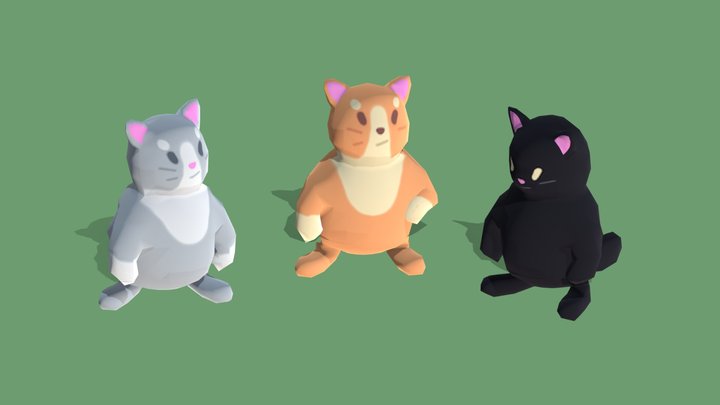 Cats 3D Model