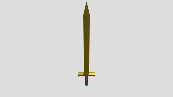 Golden Blade 3D Model