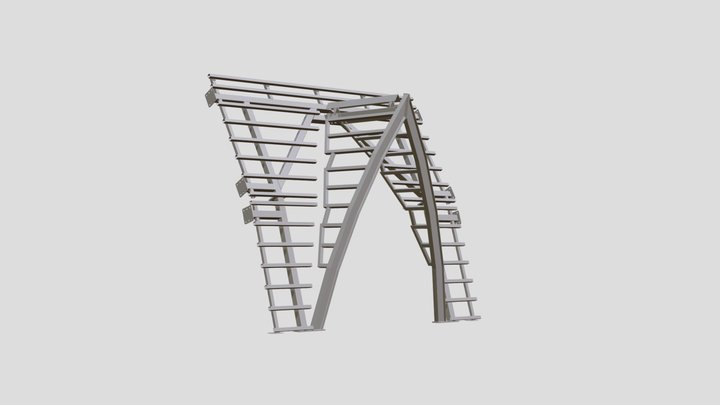steel frame 2 3D Model