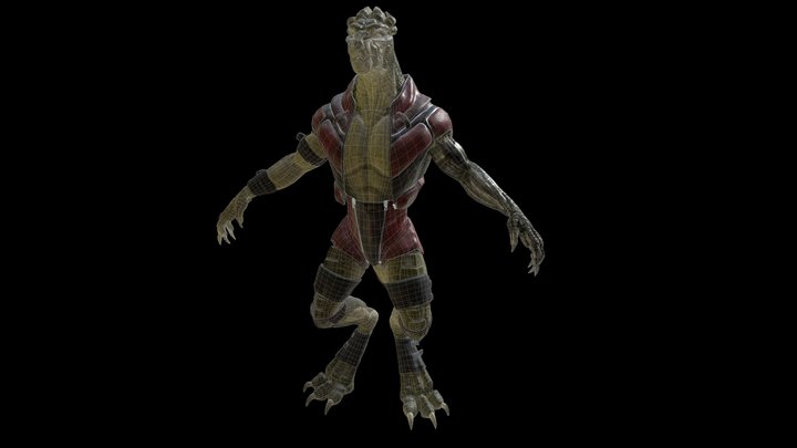 Chr - Reptilian Alien 3D Model