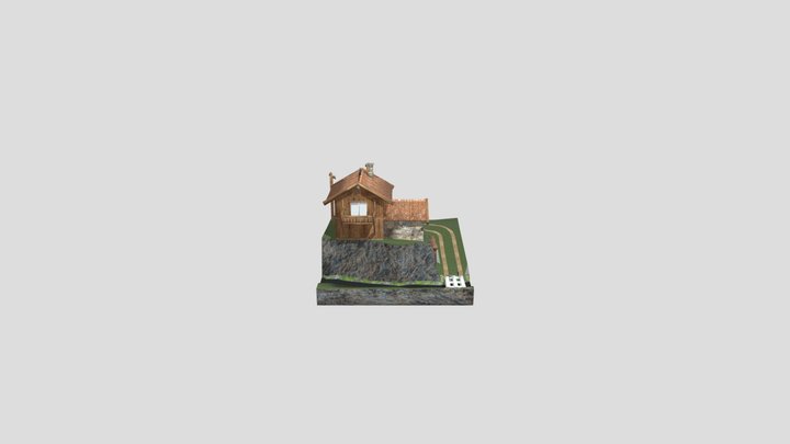 DAE Diorama - Forest loner 3D Model