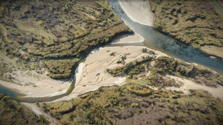 Wetland, forest, shoal and river – Gratis 3D-model STL