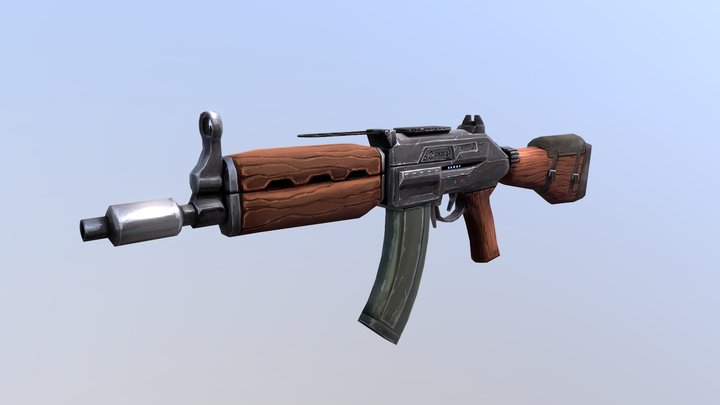 Low-poly-gun 3D models - Sketchfab