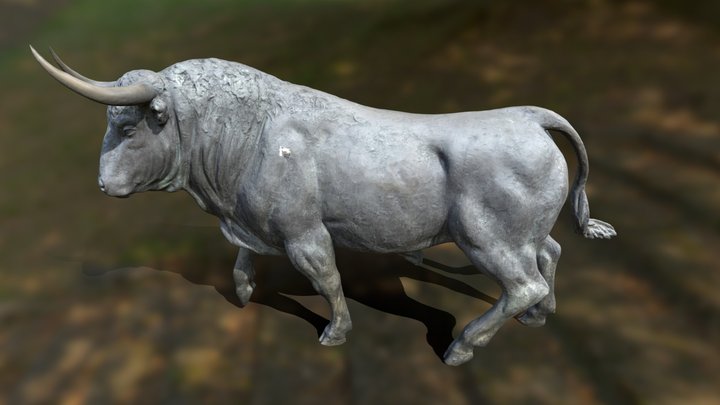 Statue of a Bull 3D Model