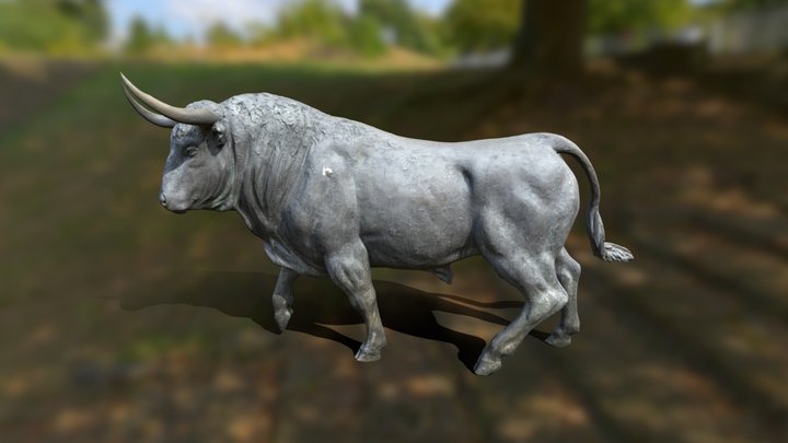 Statue of a Bull 3D Model