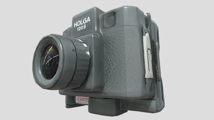Holga 120s Polaroid 3D Model
