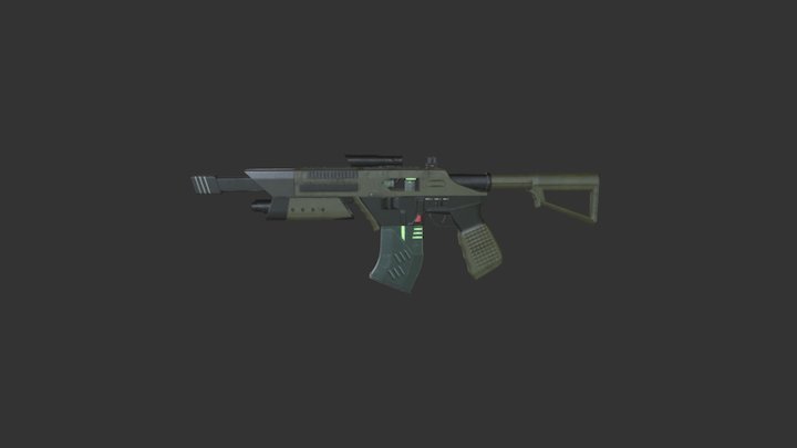 PulseRifle WIP 3D Model