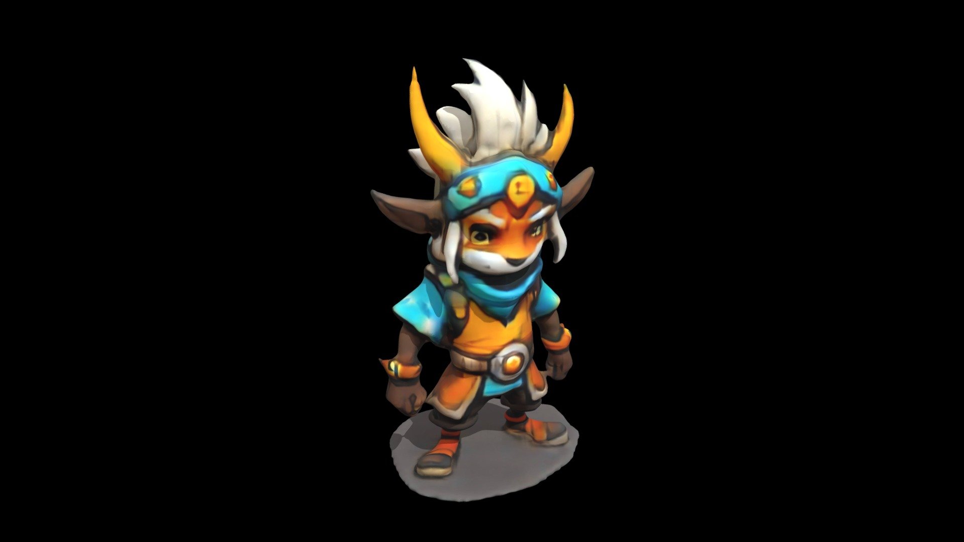 The warrior rabbit in the image is a stylized ch - Download Free 3D ...