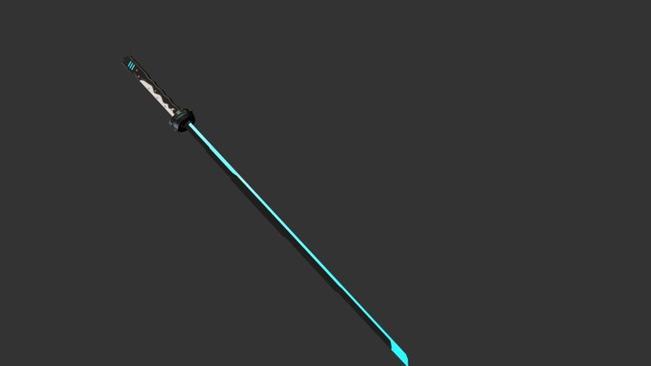 futuristic katana 3D Model