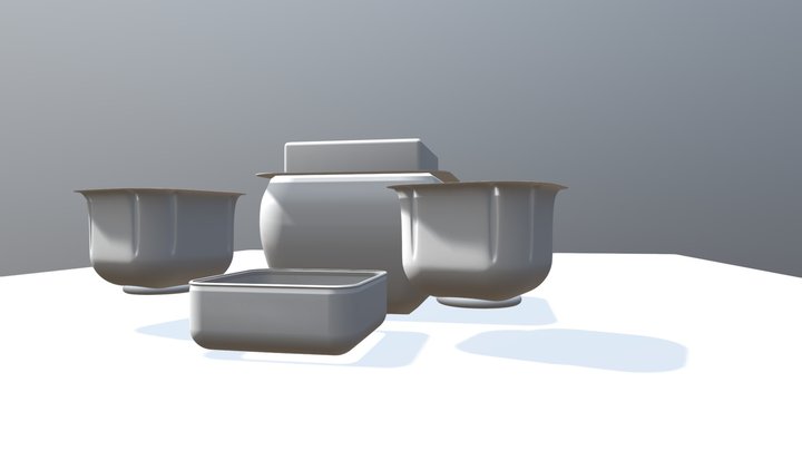 Chocolate pudding 3D Model