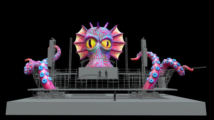 Showcase - Kraken Elrow 3D Model