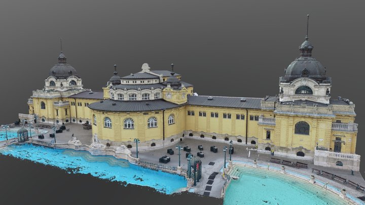 Budapest Szechenyi Thermal bath 3D Model