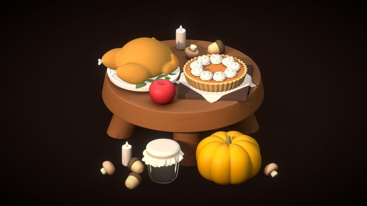 Thanksgiving Day 3D Model