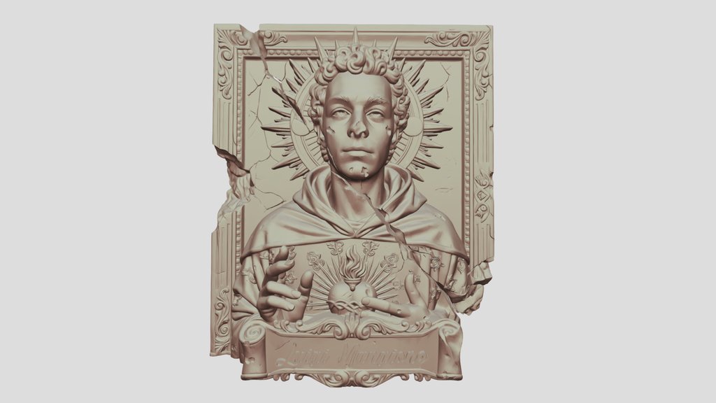 Saint Luigi Mangione Stone Carving