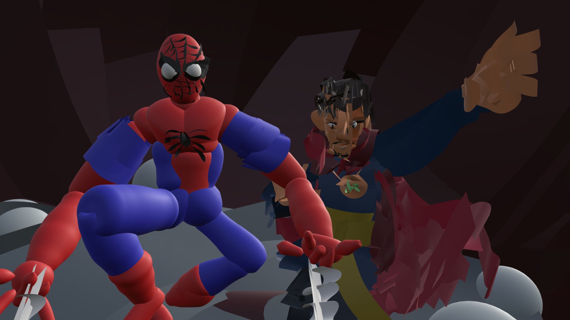Dr. Strange & Spiderman made in Coolpaintr