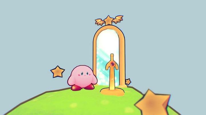 It's Kirby - Diorama 3D Model