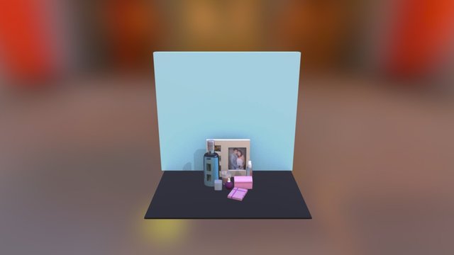 Composicion de objetos 3D Model