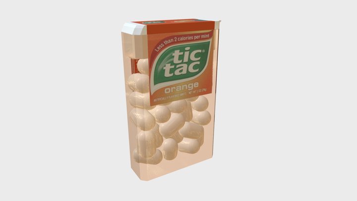 Tic-Tac confetti 3D Model