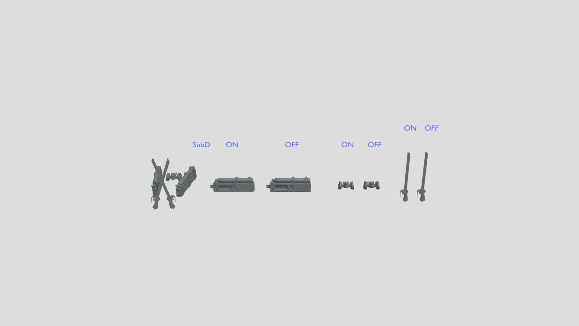 Maneuver Gear (High-poly) - Download Free 3D model by IvanPonomarev ...