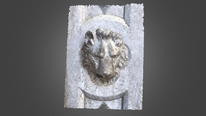 Lion Head 3D Model