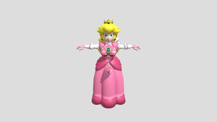 Peach 3D Model