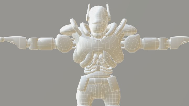 Cyborg r16 3D Model