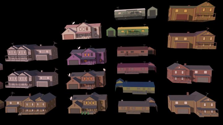 simple houses * for those in need <3 3D Model