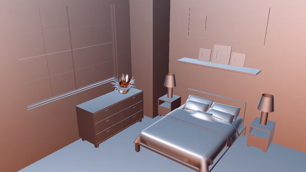 Bed Room - 3D model by EndingScene [c83cdd2] - Sketchfab