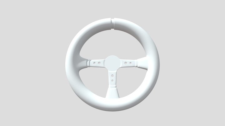 Steering Wheel Rally Car 3D Model