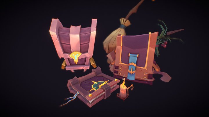Witch's Props 3D Model