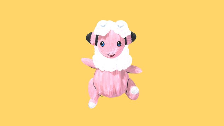 Pokemon Flaaffy 3D Model