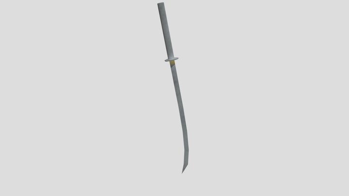 Simple stylized katana 3D Model