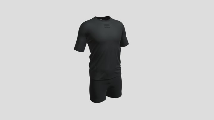 Basic t-shirt and shorts 3D Model