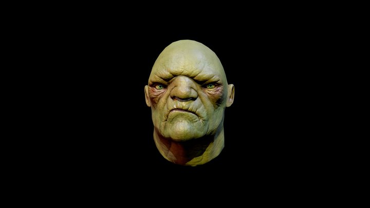 Orc Head 3D Model