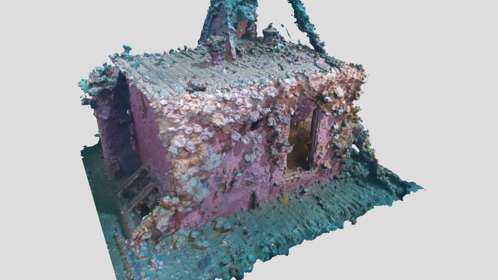 SS Rose Castle - Marconi Room (radio house) 3D Model