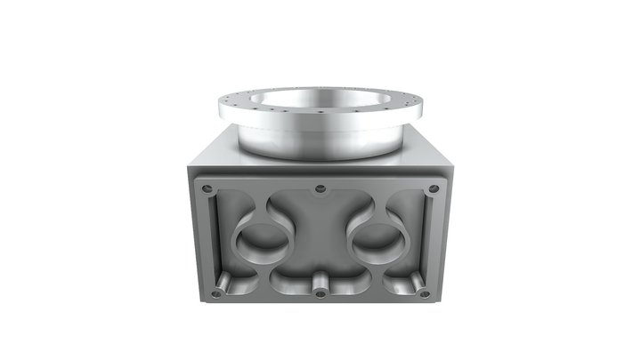 HUB Co.-Aluminum Vacuum Chambers and Manifolds 3D Model