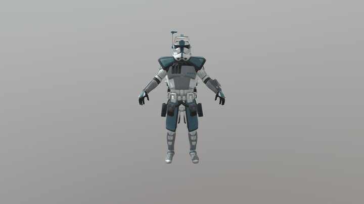 ARC Trooper Lieutenant 3D Model