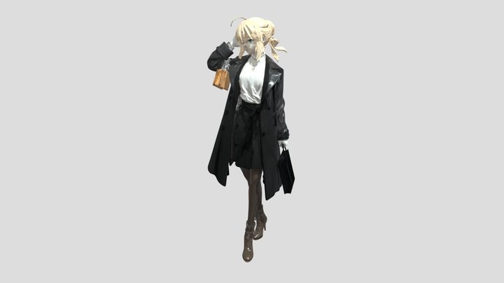 Saber from fate/stay night 3D Model