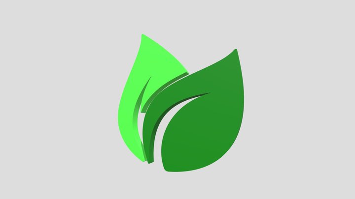 Leaf 3D Model | Green Nature Element | Tree Leaf
