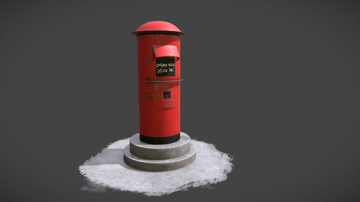 Bangladeshi Postbox 3D Model