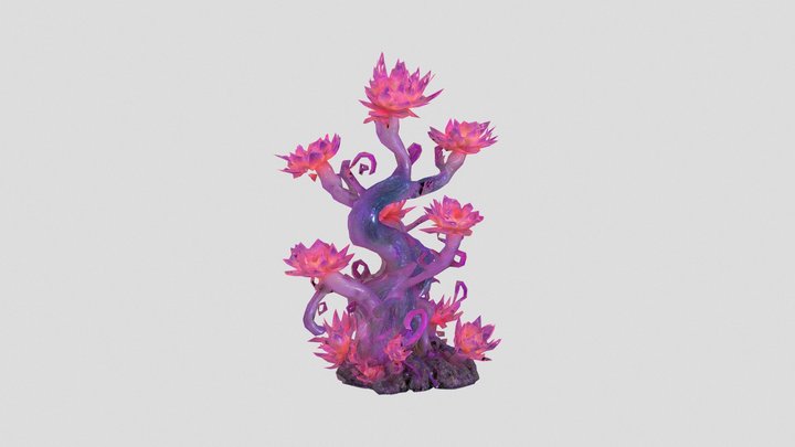 A bizarre alien plant 3D Model