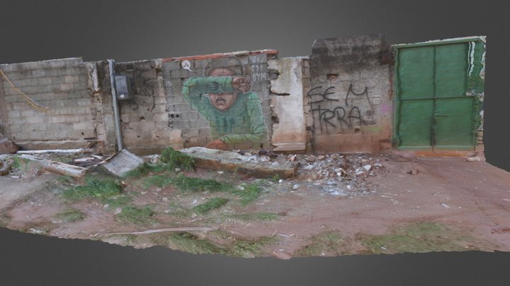 Graffiti 3D - Quinho QNH Ocupação 3D Model