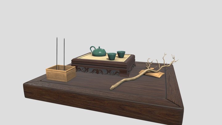 Japanese Tea Table 3D Model